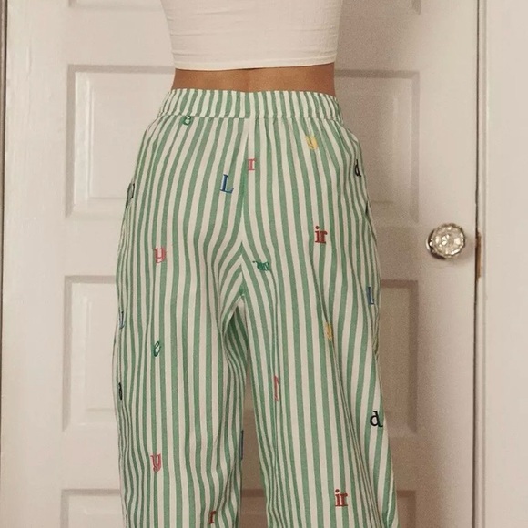 Anthropologie LyreBird Alphabet Boxer Pajama Pants - Picture 5 of 12